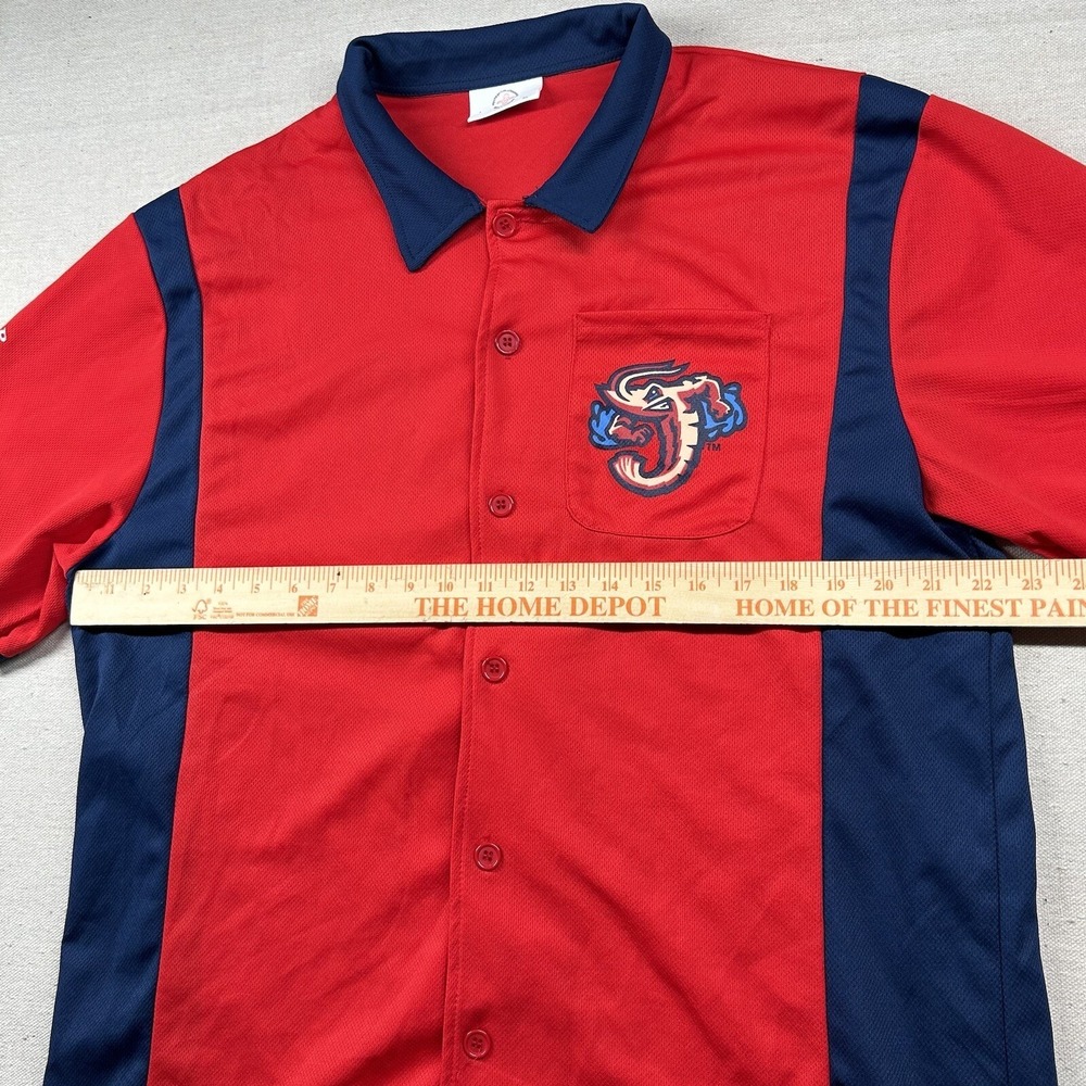 Jumbo Shrimp Shirt Mens XL Minor League Baseball Jacksonville FL Camp Bowling - Picture 8 of 10